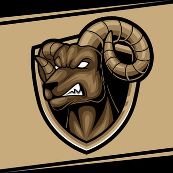 bighorn sheep esport logo mascot illustration vector