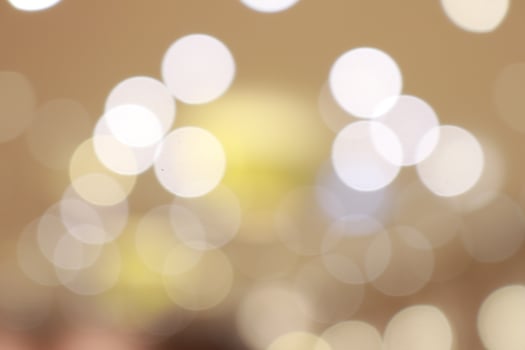 Nature bokeh lights in the hall room with soft light background photo