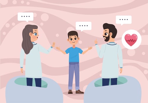 doctors and patient vector