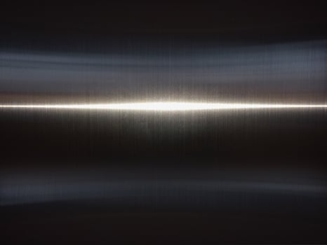 flare light on metal surface very shiny, stainless steel or silver background. design dark tone photo