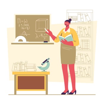 Female Professor Concept vector