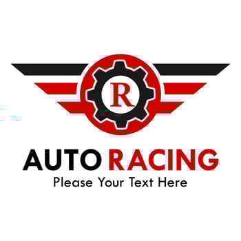 Auto racing logo template illustration vector