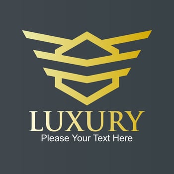 Luxury logo design template illustration. suiatble for boutique, jewellery, luxury restaurant, hotel, fashion vector