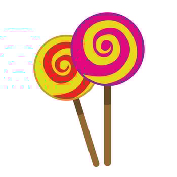 colorful lolypop candy vector