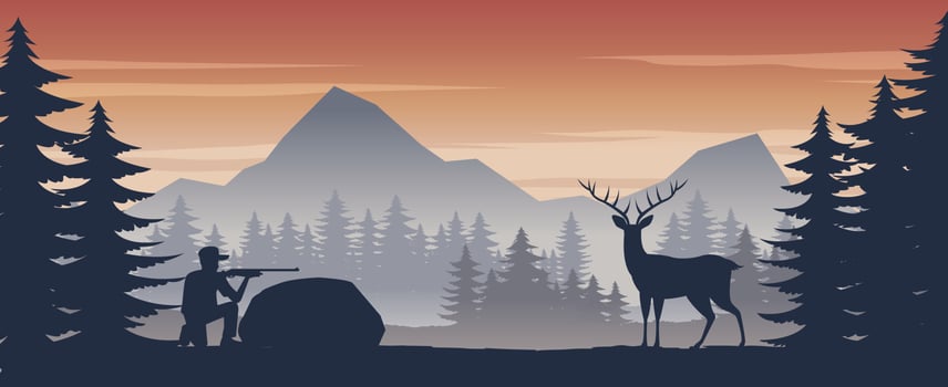 People - Hunt Deer vector