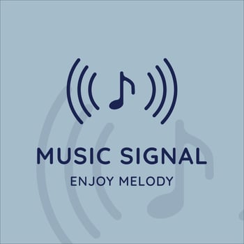 signal logo vector illustration template icon graphic design. company and radio station concept symbol