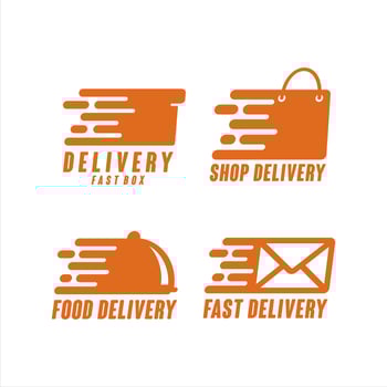 Fast Delivery Food shop Vector Logos