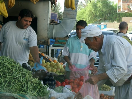 Different muslim people handles personal affairs after conflict with military during curfews photo