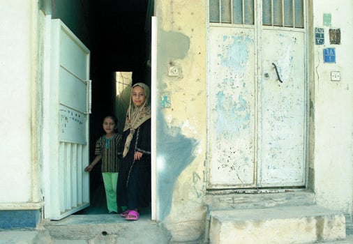 Different muslim people handles personal affairs after conflict with military during curfews photo