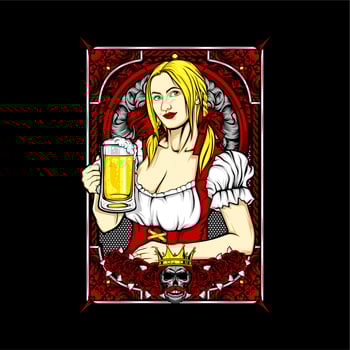 beauty and the beer vector