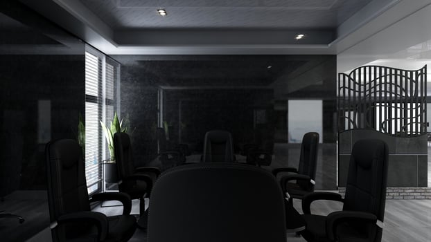 3d render office interior design - executive meeting room photo