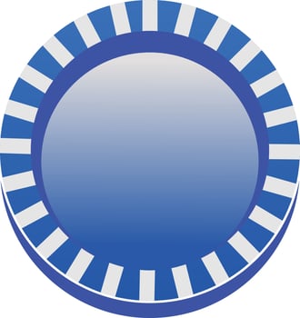 vector illustration of blue chip icon