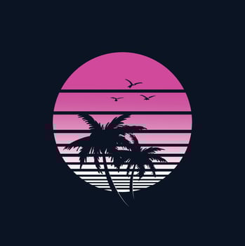 hello summer artwork for t-shirt design vector