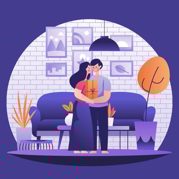 Happiness Couple Concept vector