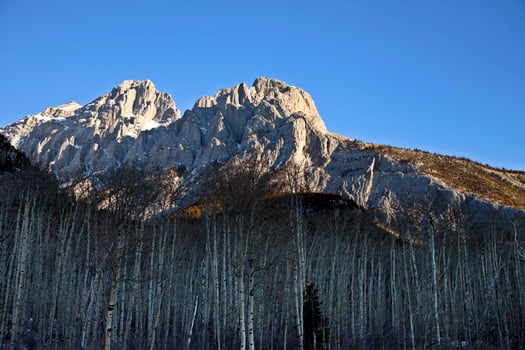 Rocky Mountains in Winter Canada photo
