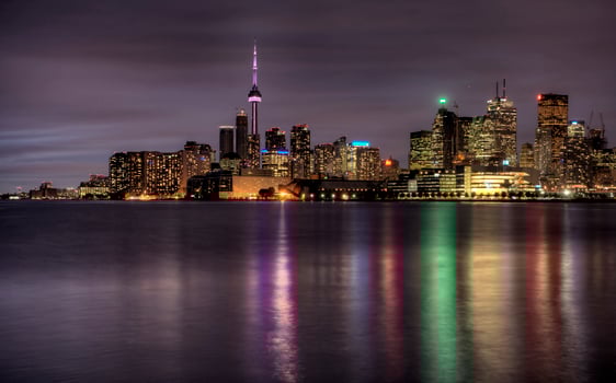 Night Shot Toronto City photo