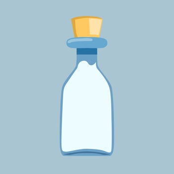 milk bottle vector design. illustration design for book template