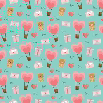 Valentines beautiful seamless pattern design for decorating, wallpaper, wrapping paper, fabric, backdrop and etc. vector