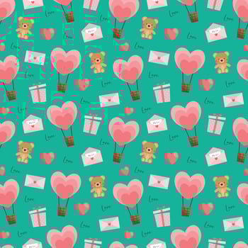 Valentines beautiful seamless pattern design for decorating, wallpaper, wrapping paper, fabric, backdrop and etc. vector