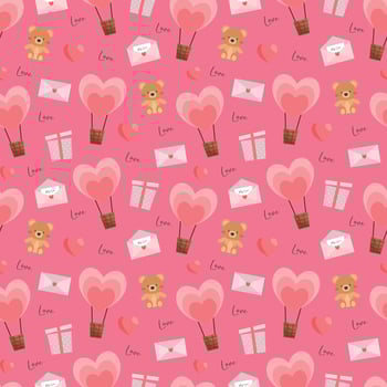 Valentines beautiful seamless pattern design for decorating, wallpaper, wrapping paper, fabric, backdrop and etc. vector