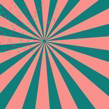 Pink Green Retro Sun Beam Solar Backdrop vector