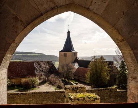 The stunning medieval castle of Chateauneuf, perfectly preserved from ancient times photo