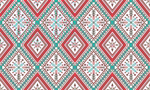 Geometric ethnic pattern oriental. seamless pattern. Design for fabric, curtain, background, carpet, wallpaper, clothing, wrapping, Batik, fabric,Vector illustration. pattern sty vector