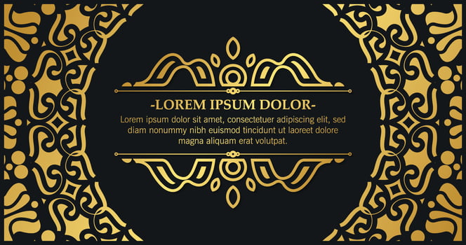 Luxury calligraphy ornament frame line design vector