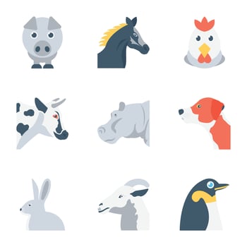 Farm Animal Concepts vector