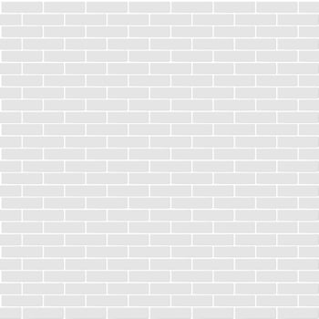 Subway tile pattern. Metro white ceramic bricks background. Vector realistic illustration.