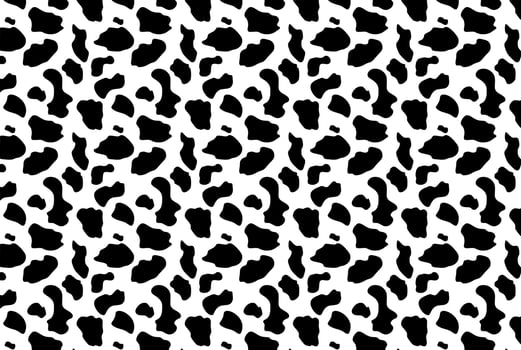Vector seamless cow pattern on white background