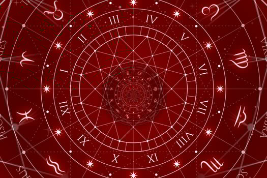 Abstract old conceptual background on mysticism, astrology, fantasy photo