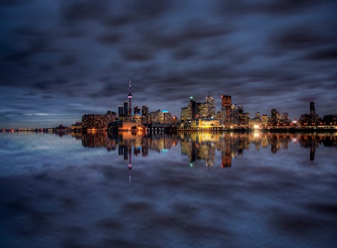 Night Shot Toronto City photo