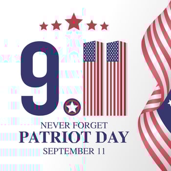 9th Sep Patriot day vector lllustration
