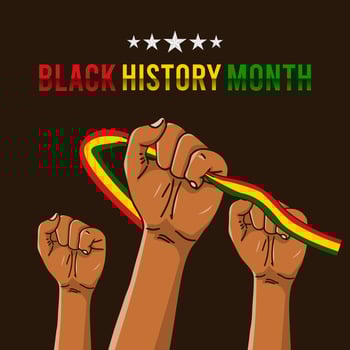 black history month vector illustration