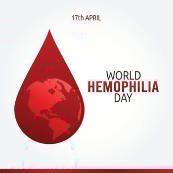 world hemophilia day vector illustration