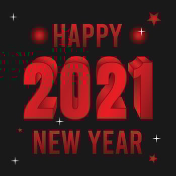 happy new year 2021 vector illustration