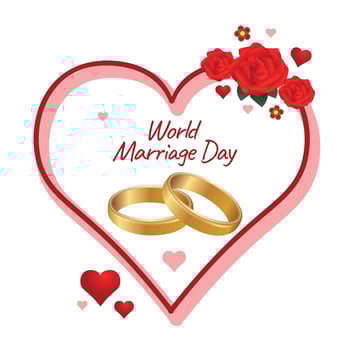world marriage day vector illustration