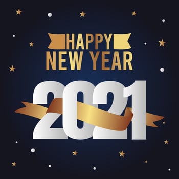new year gold design vector illustration