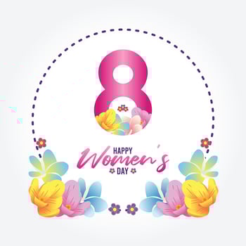 HAPPY WOMENS DAY vector illustration