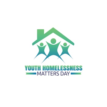 Youth homelessness matters day vector illustration