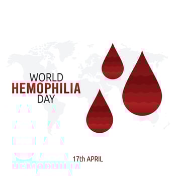 world hemophilia day vector illustration