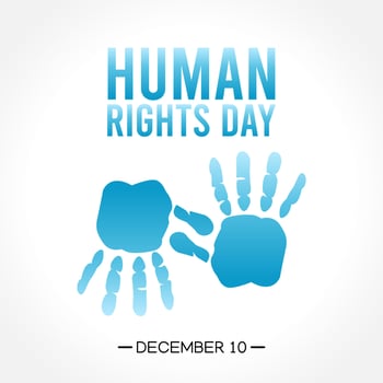 human rights day vector illustration