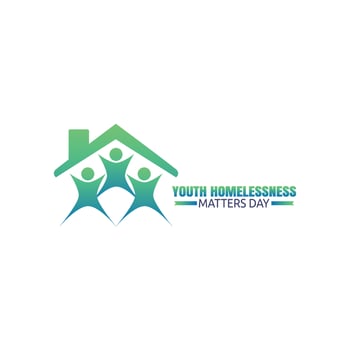 Youth homelessness matters day vector illustration