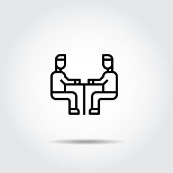 Meeting icon vector illustration , business, Meet, Teamwork