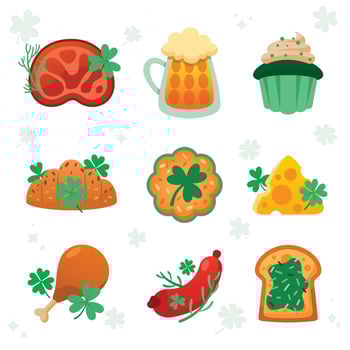 Food Icon of Saint Patricks Day vector