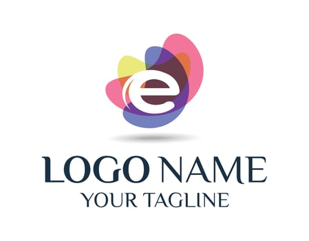 Abstract Letter e Logo vector