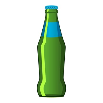 Realistic soda water bottle isolated on white background - Vector