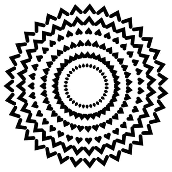 Abstract vector design in black color. Perfect for corporate, background, t-shirt, and so on.