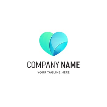 Colorful Hearth Logo Design vector Illustration